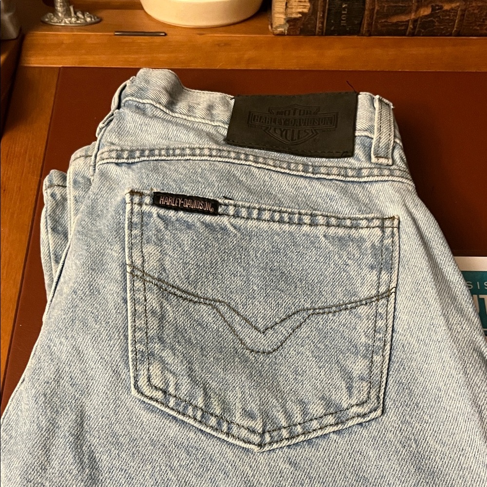 Harley-Davidson Women's Light Blue Relaxed Jeans